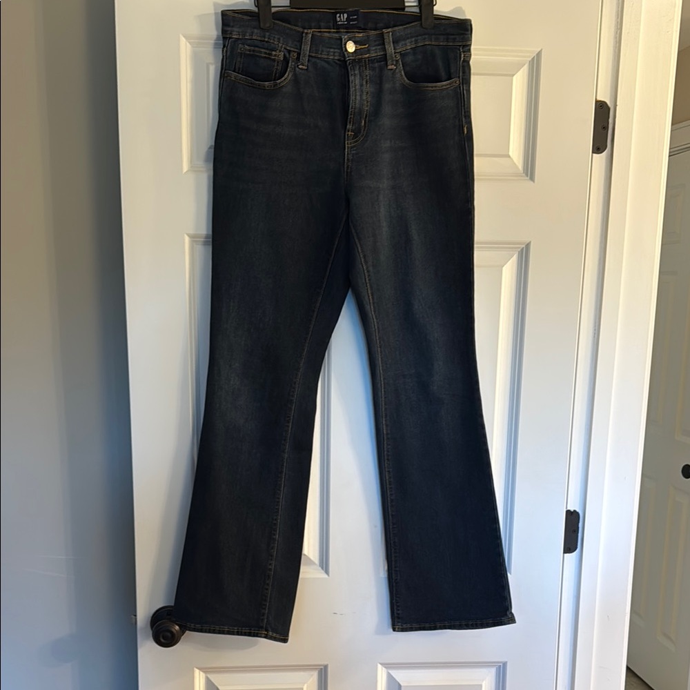 GAP Dark Wash Boot Cut Leg Jeans Size 8